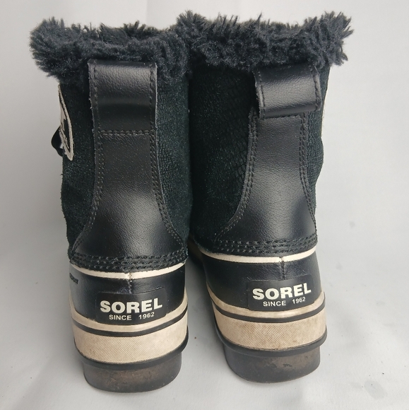 SOREL Women Winter Snow Boots Size 6 Black Color Waterproof - Picture 4 of 8